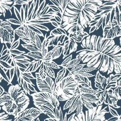 Roommates Batik Tropical Leaf Peel & Stick Wallpaper In Blue