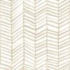 Roommates Cat Coquillette Herringbone Peel & Stick Wallpaper In Neutral