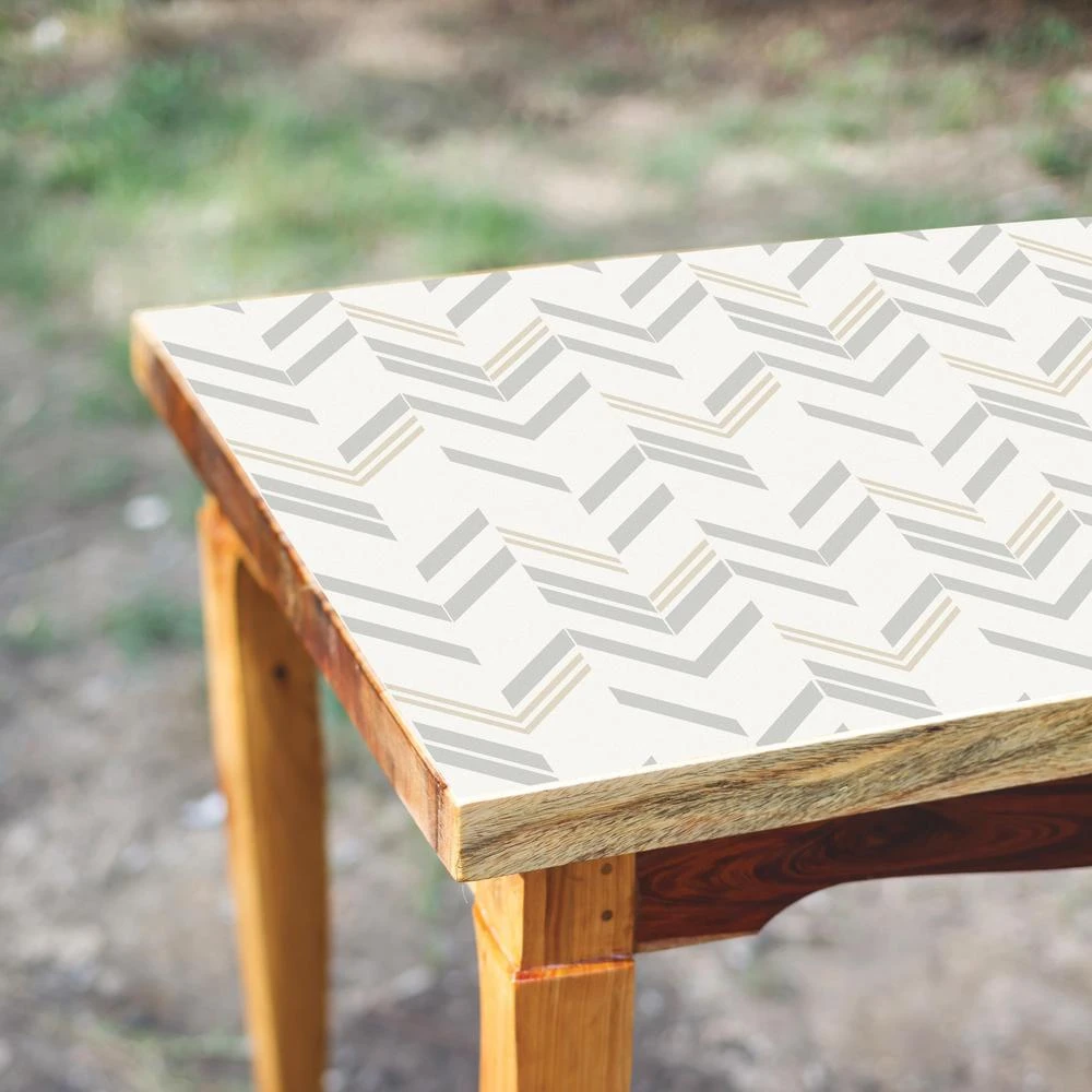 Roommates Chevron Stripe Peel & Stick Wallpaper In Grey - Image 2