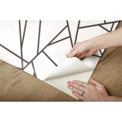 Roommates Fracture Peel & Stick Wallpaper In Black -Roommates Fracture Peel Stick Wallpaper in Black by RoomMates for York Wallcoverings 2