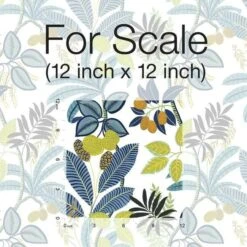 Roommates Funky Jungle Peel & Stick Wallpaper In Blue And Yellow -Roommates FunkyJunglePeel StickWallpaperinBlueandYellowbyRoomMatesforYorkWallcoverings 2