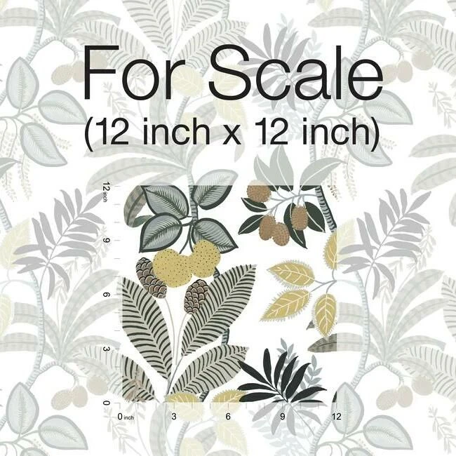 Roommates Funky Jungle Peel & Stick Wallpaper In Neutral And Yellow 3 Roommates Funky Jungle Peel & Stick Wallpaper In Neutral And Yellow - Image 3