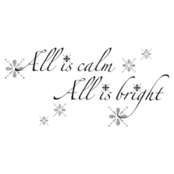 All Is Calm All Is Bright Glitter Quote Peel And Stick Wall Decal - RoomMates -Roommates GUEST 05f104d3 1bb7 449a 8ba3 4b249f8a5ebf