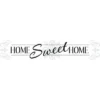 Home Sweet Home Peel And Stick Wall Decal Black - RoomMates