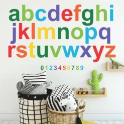 Colorful Lowercase Alphabet Giant Peel And Stick Wall Decals - RoomMates -Roommates GUEST 08b147e5 cff2 4a5c ad88 e79a859a1ae6