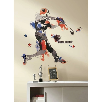 Baseball Champion Giant Peel And Stick Wall Decal - RoomMates 1 Baseball Champion Giant Peel And Stick Wall Decal - RoomMates