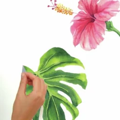 Tropical Hibiscus Flower Peel And Stick Wall Decal - RoomMates
