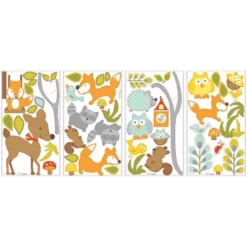 Woodland Fox And Friends Peel Stick Wall Decal - RoomMates