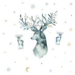 Winter Deer Peel And Stick Giant Wall Decal - RoomMates