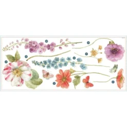 Lisa Audit Garden Flowers Peel And Stick Giant Wall Decal - RoomMates -Roommates GUEST 26fc1b92 ef00 4649 a0ac 2ad9a2b01d40