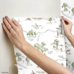 Winnie The Pooh 100 Acre Wood Map Peel And Stick Wallpaper - RoomMates -Roommates GUEST 5f7d799b c01b 4027 9a99 f588aec86064