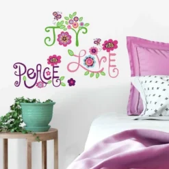 Love Joy Peace Peel And Stick Wall Decal - RoomMates -Roommates GUEST 7915ae98 bc9d 49de 96fe 812be6944495