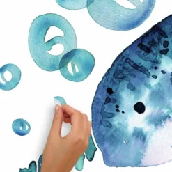 Catcoq Narwhal Giant Peel And Stick Wall Decal - RoomMates -Roommates GUEST 892e6ce7 4573 47e2 b671 c7487987b58b