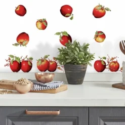 Country Apples Peel And Stick Wall Decal Red - RoomMates -Roommates GUEST 8b7f456a 2d5c 4b2f bbe7 860fce7d6c82