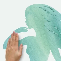 Glitter Mermaid Peel And Stick Giant Wall Decal - RoomMates -Roommates GUEST a250aefe ffe9 4930 80d8 a06ae93f93bf