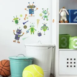 Robots Peel And Stick Wall Decal - RoomMates