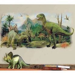 Giant Dinosaurs Scene Peel And Stick Wall Graphic - RoomMates