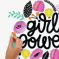 Girl Power Peel And Stick Giant Wall Decal - RoomMates -Roommates GUEST b1b17ea0 3e3e 4970 b9cb 46b6288d2095