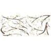 Blossom Branch Peel And Stick Giant Wall Decal With Flower Embellishments White - RoomMates