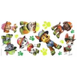 RoomMates PAW Patrol Jungle Peel And Stick Giant Wall Decals Single Sheet