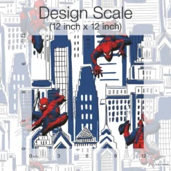 Spider-Man Cityscape Peel And Stick Wallpaper Red/Blue/Gray - RoomMates -Roommates GUEST e2492c87 3a83 432a a9e6 381b2a6648d0