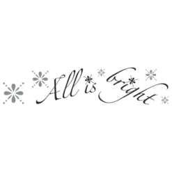 All Is Calm All Is Bright Glitter Quote Peel And Stick Wall Decal - RoomMates -Roommates GUEST eac98f72 f123 4033 a433 926741524735