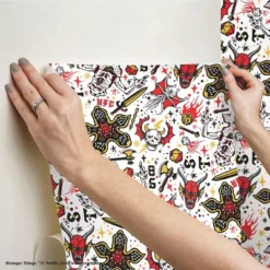 Stranger Things Hellfire Club Peel And Stick Wallpaper - RoomMates -Roommates GUEST f1ea2f87 2b8b 4c19 8796 4a5d715213f6