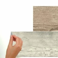 RoomMates Distressed Barn Wood Plank Peel And Stick Wallpaper Giant Wall Decals Brown -Roommates GUEST fede018f cff1 42b5 9983 29a0ad19cc43