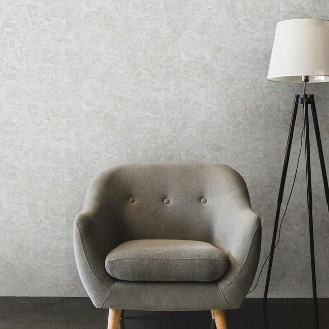 Roommates Gold Leaf Peel & Stick Wallpaper In Silver 2 Roommates Gold Leaf Peel & Stick Wallpaper In Silver - Image 2