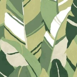 Roommates Hearts Of Palm Peel & Stick Wallpaper In Green
