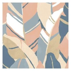 Roommates Hearts Of Palm Peel & Stick Wallpaper In Pink