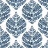 Roommates Hygge Fern Damask Peel & Stick Wallpaper In Blue