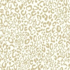 Roommates Leopard Peel & Stick Wallpaper In Gold
