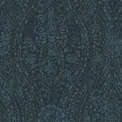 Roommates Ornate Ogee Peel & Stick Wallpaper In Dark Blue