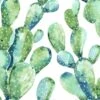 Roommates Prickly Pear Cactus Peel & Stick Wallpaper In Blue
