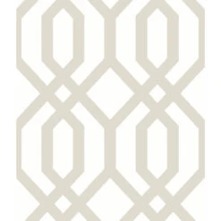 Roommates Gazebo Lattice Peel & Stick Wallpaper In Taupe
