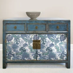 Roommates Palm Frond Toss Peel & Stick Wallpaper In Blue 6 Roommates Palm Frond Toss Peel & Stick Wallpaper In Blue -Roommates RMK12044RL RS4