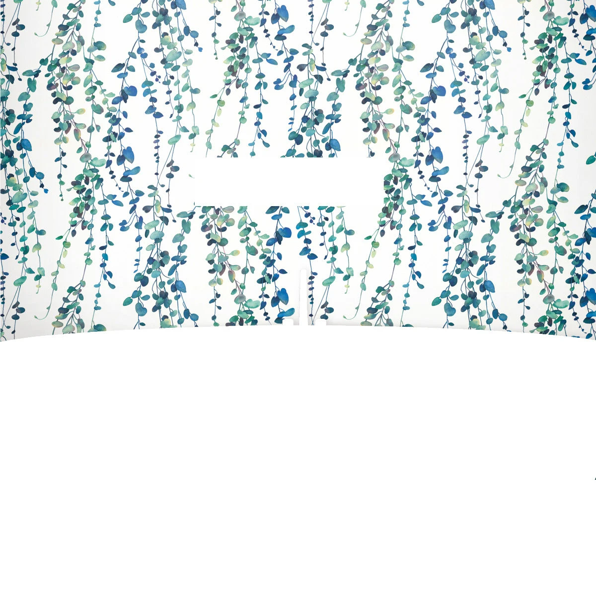 Roommates Hanging Watercolor Vines Peel & Stick Wallpaper In Blue 2 Roommates Hanging Watercolor Vines Peel & Stick Wallpaper In Blue - Image 2