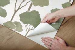 Roommates Umbrella Pines Green Peel & Stick Wallpaper -Roommates RMK12064WP Peel