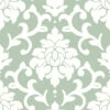 Roommates Damask Green Peel & Stick Wallpaper