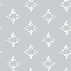 Roommates Rose Lindo Pressed Petals Taupe Peel & Stick Wallpaper