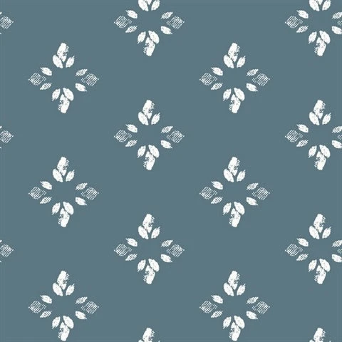 Roommates Rose Lindo Pressed Petals Denim Peel & Stick Wallpaper 1 Roommates Rose Lindo Pressed Petals Denim Peel & Stick Wallpaper