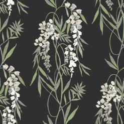 Roommates Nouveaux Wisteria Green Peel & Stick Wallpaper