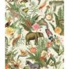 Roommates Tropical Zoo Peel & Stick Wallpaper In Green