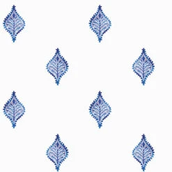 Roommates Watercolor Foulard Peel & Stick Wallpaper In Blue