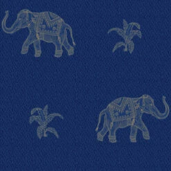 Roommates Elephant Walk Peel & Stick Wallpaper In Blue/Gold