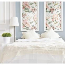 Roommates Iris Pink Peel & Stick Wallpaper -Roommates RMK12297PL DIY