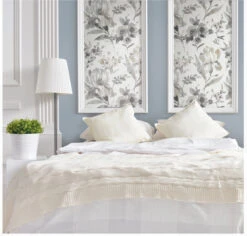 Roommates Iris Grey Peel & Stick Wallpaper -Roommates RMK12298PL DIY