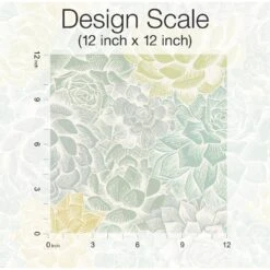 Roommates Mr. Kate Succulent Plant Peel & Stick Wallpaper In Green -Roommates RMK12313RL scale