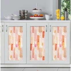 Roommates Mr. Kate Watercolor Glass Peel & Stick Wallpaper In Pink -Roommates RMK12315RL DIY